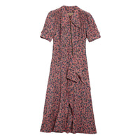 Robe en soie à imprimé floral - Pale Rose