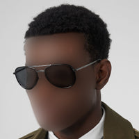 Lunettes de soleil aviateur pliables - Black