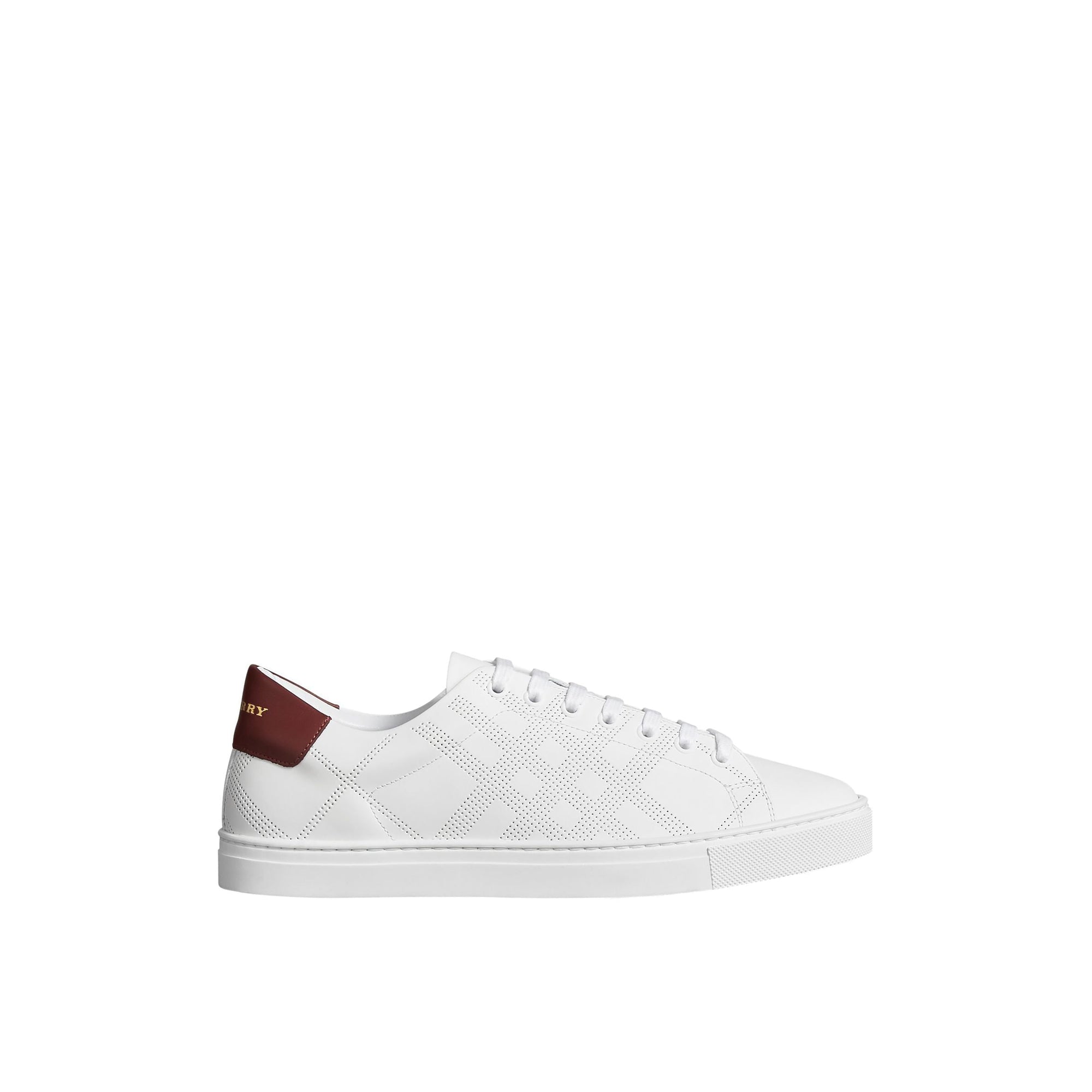 Sneakers à cuir perforé - Optic Wht & Deepclamel