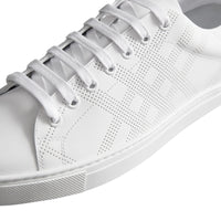 Sneakers à cuir perforé - Optic Wht & Deepclamel