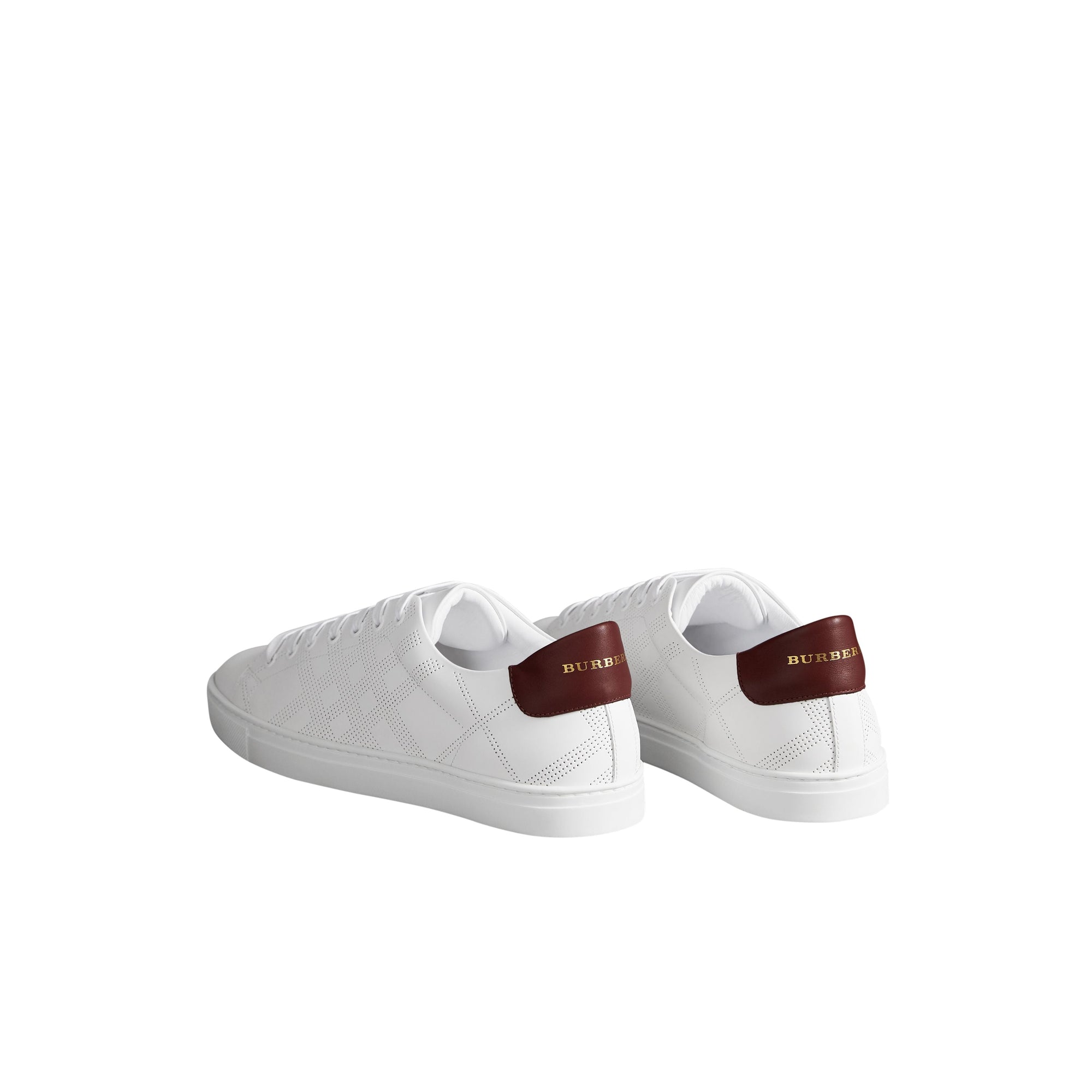 Sneakers à cuir perforé - Optic Wht & Deepclamel