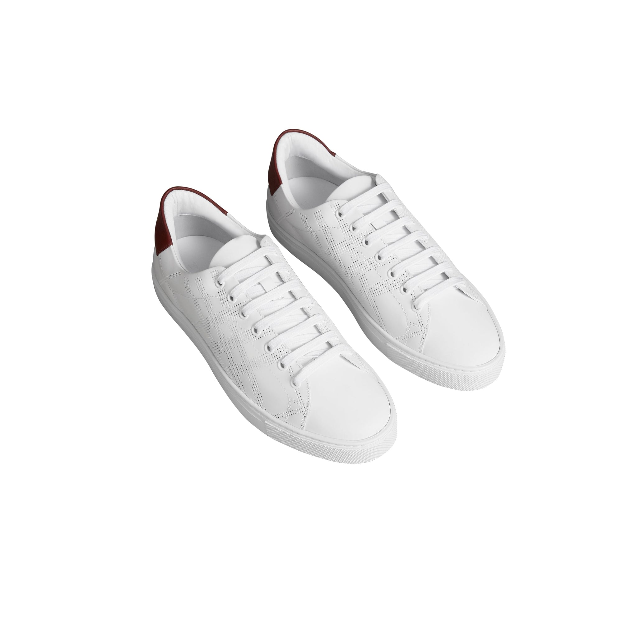Sneakers à cuir perforé - Optic Wht & Deepclamel