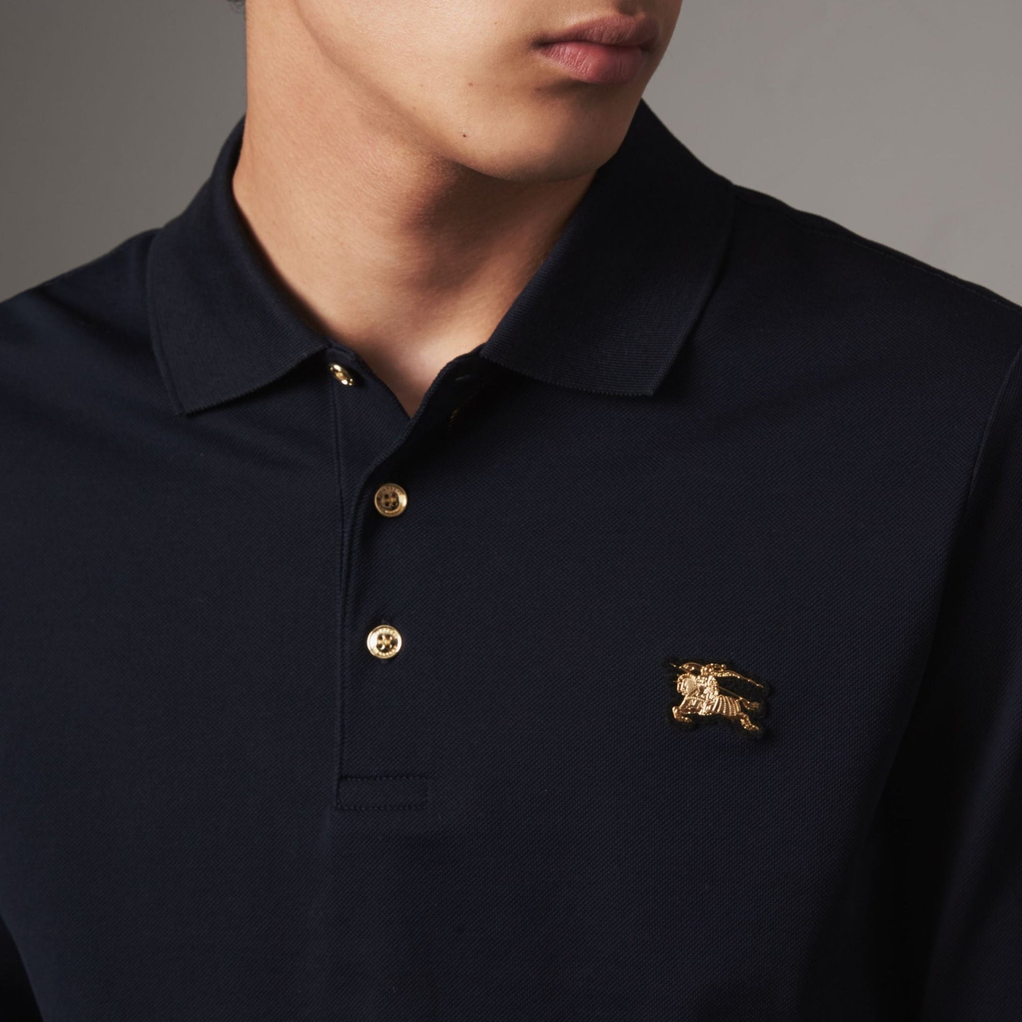 Polo à manches longues - Navy