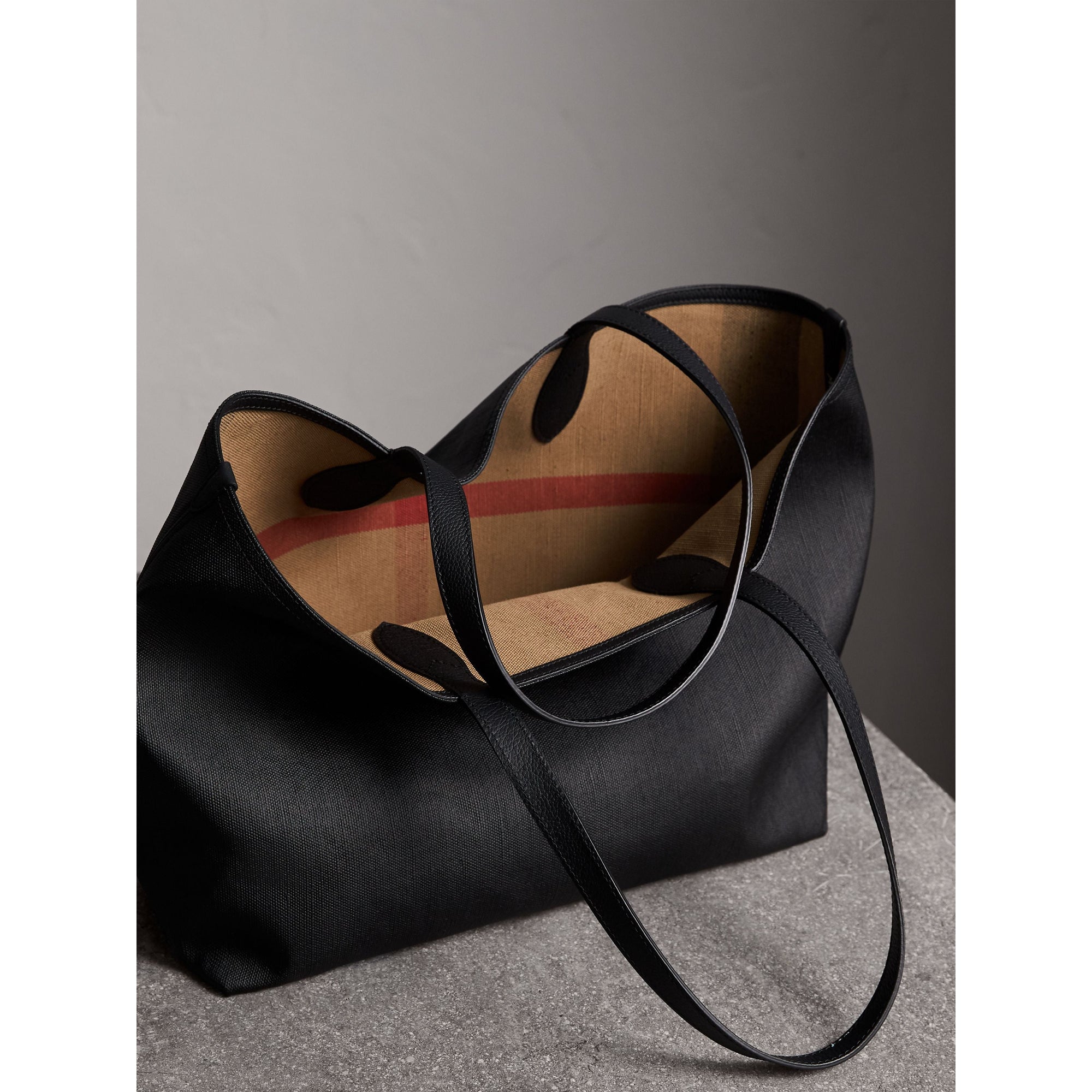Sac tote Doodle moyen réversible - Classic & Black
