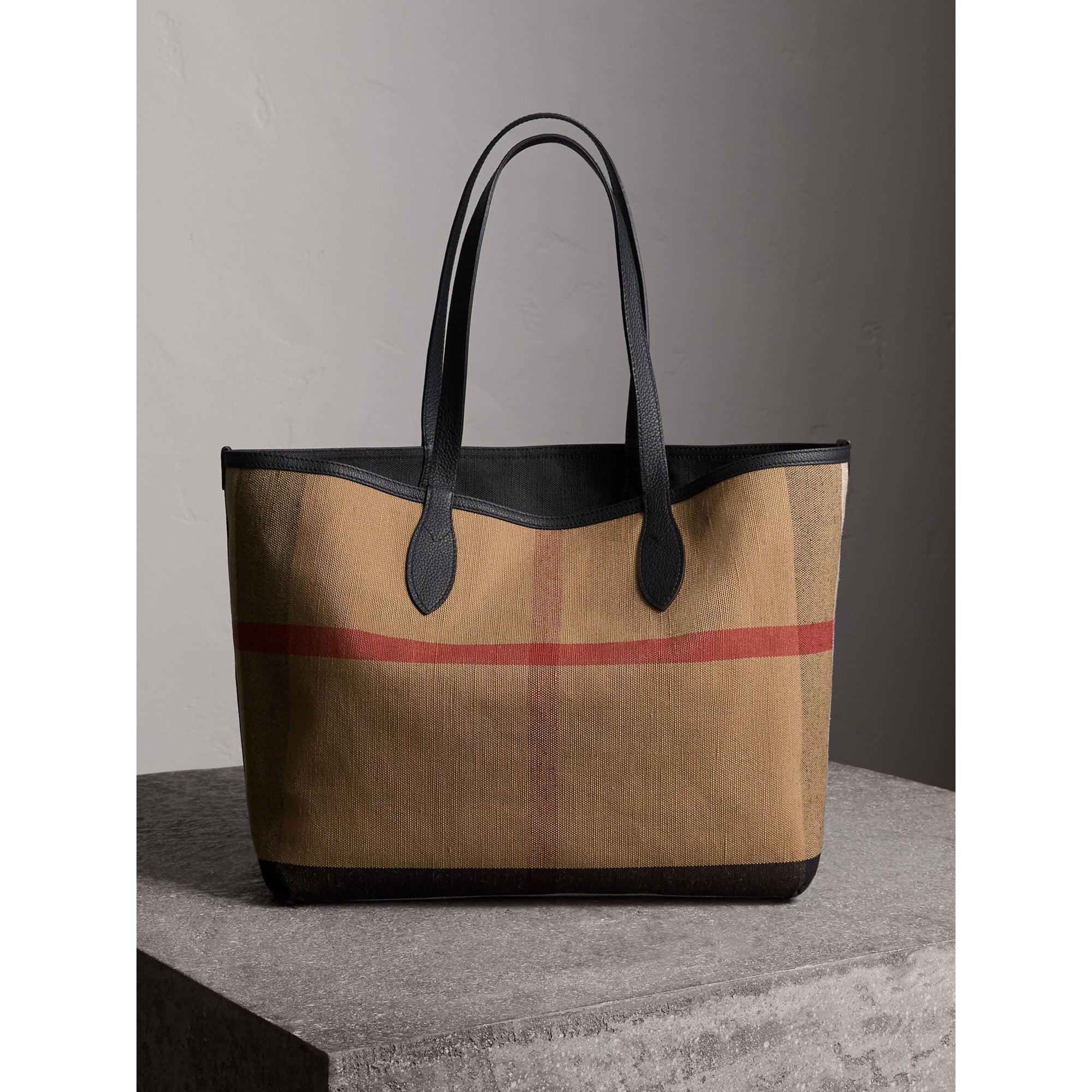Sac tote Doodle moyen réversible - Classic & Black