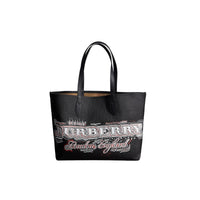 Sac tote Doodle moyen réversible - Classic & Black