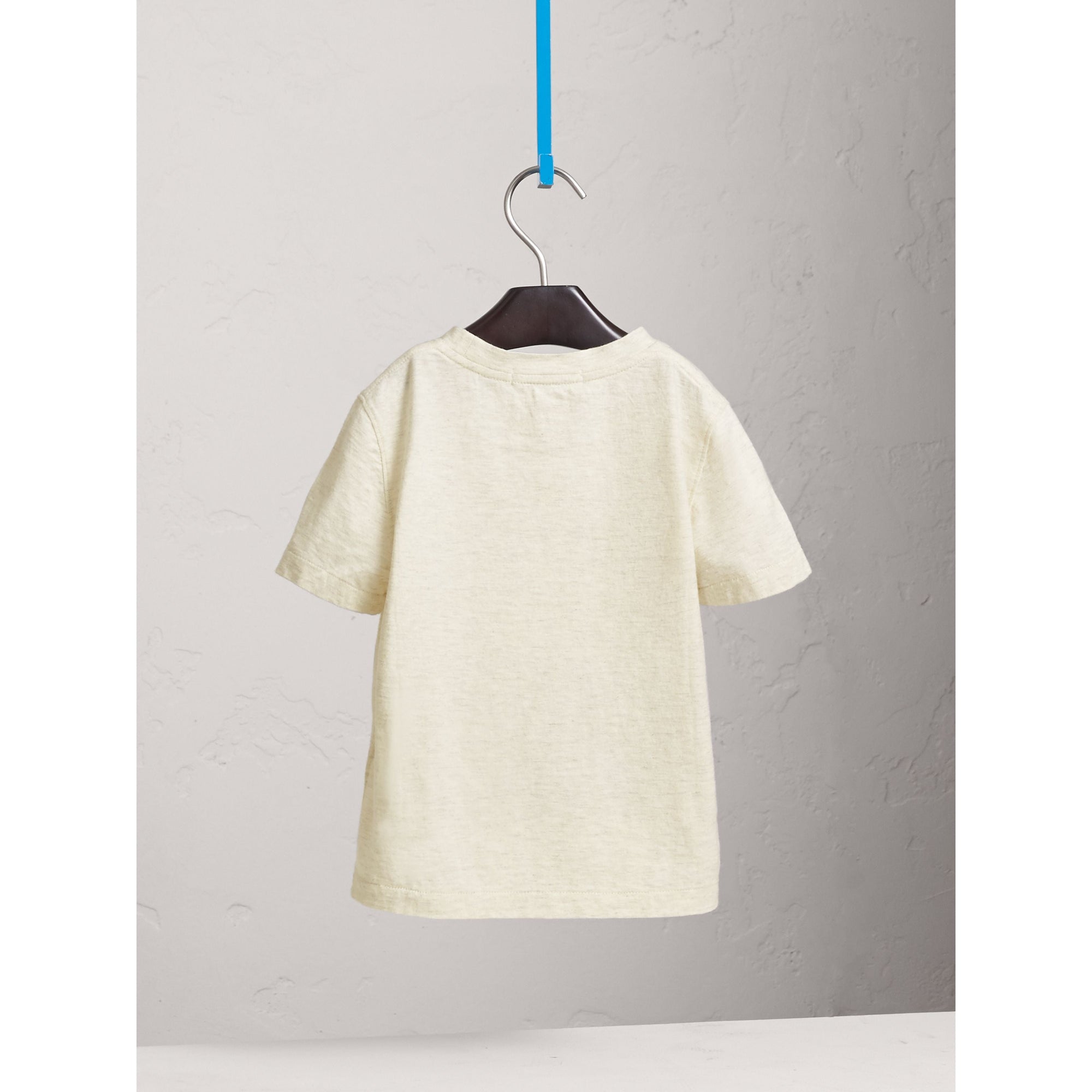 T-shirt en coton à imprimé Meow - Natural Melange