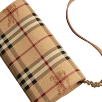 Portefeuille à motif Haymarket check - Mid Camel