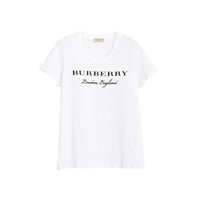 T-shirt à manches courtes et logo - White