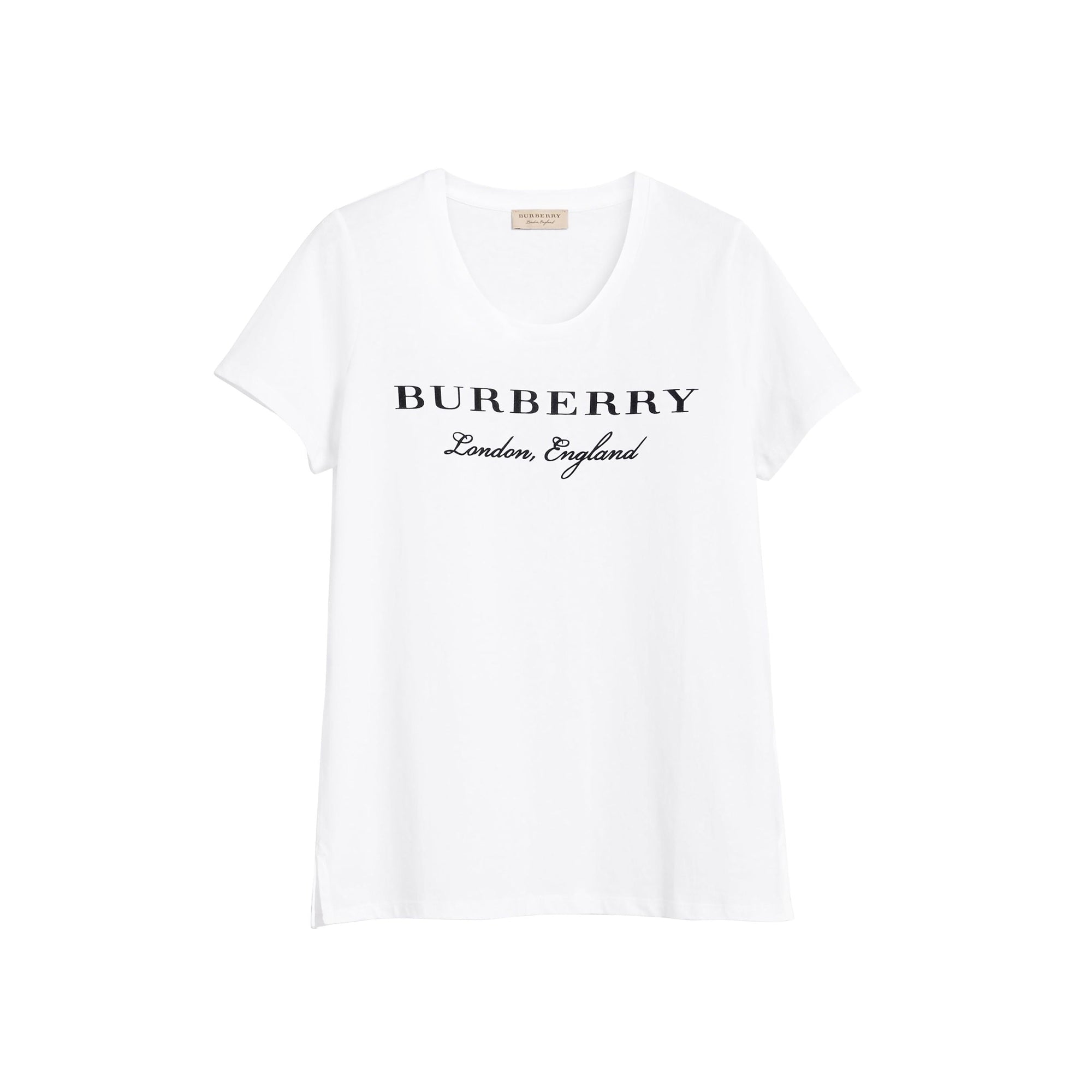 T-shirt à manches courtes et logo - White