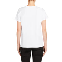 T-shirt à manches courtes et logo - White