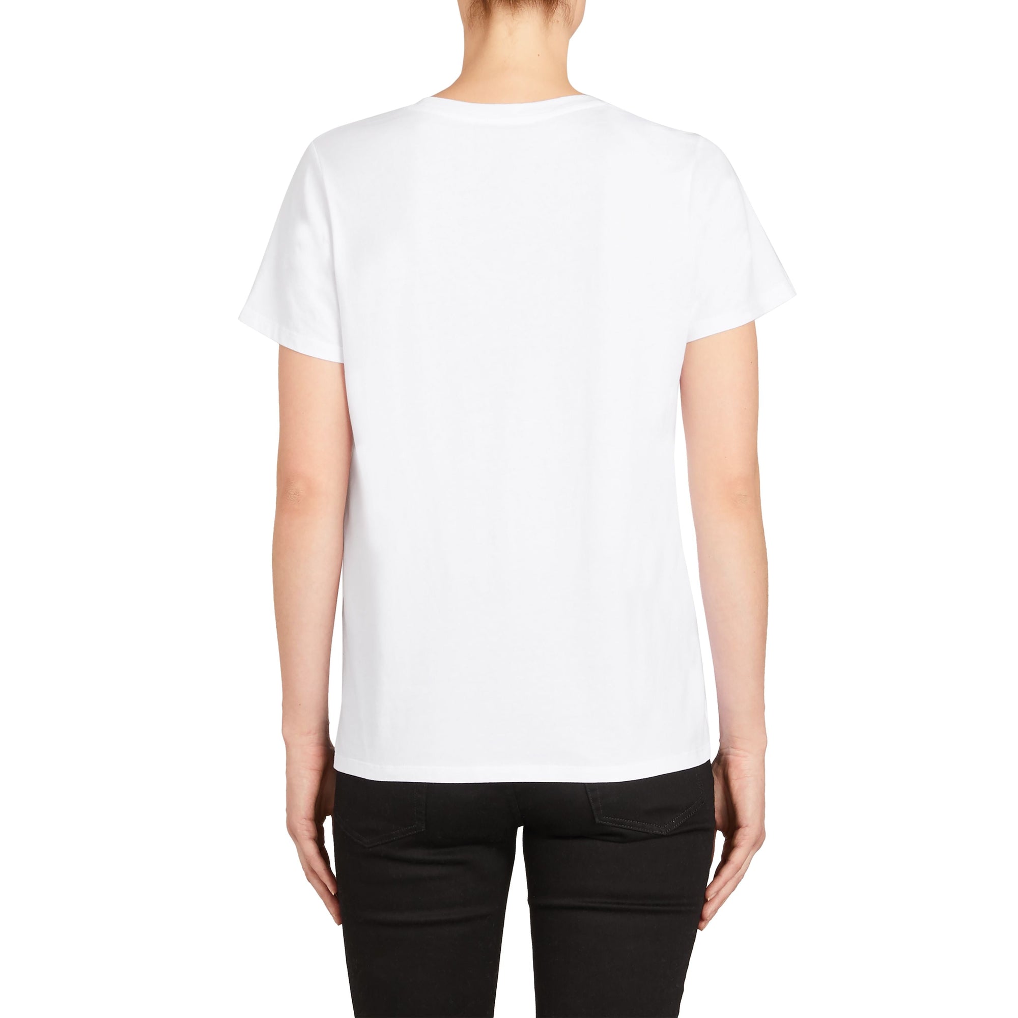 T-shirt à manches courtes et logo - White