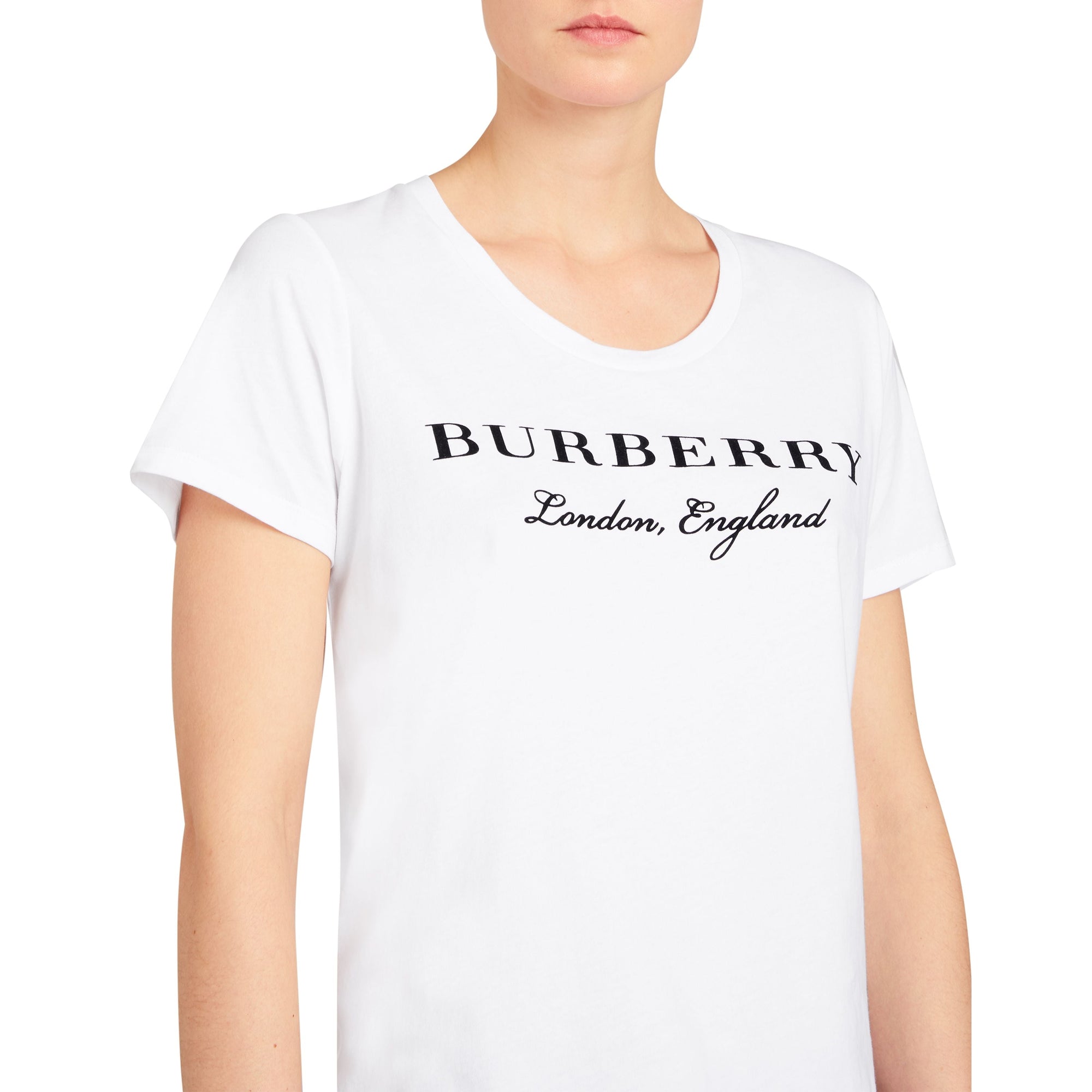 T-shirt à manches courtes et logo - White