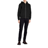 Sweat à capuche à détails check - Black