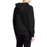 Sweat à capuche à détails check - Black