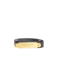 Ceinture en cuir à boucle plaque - Black