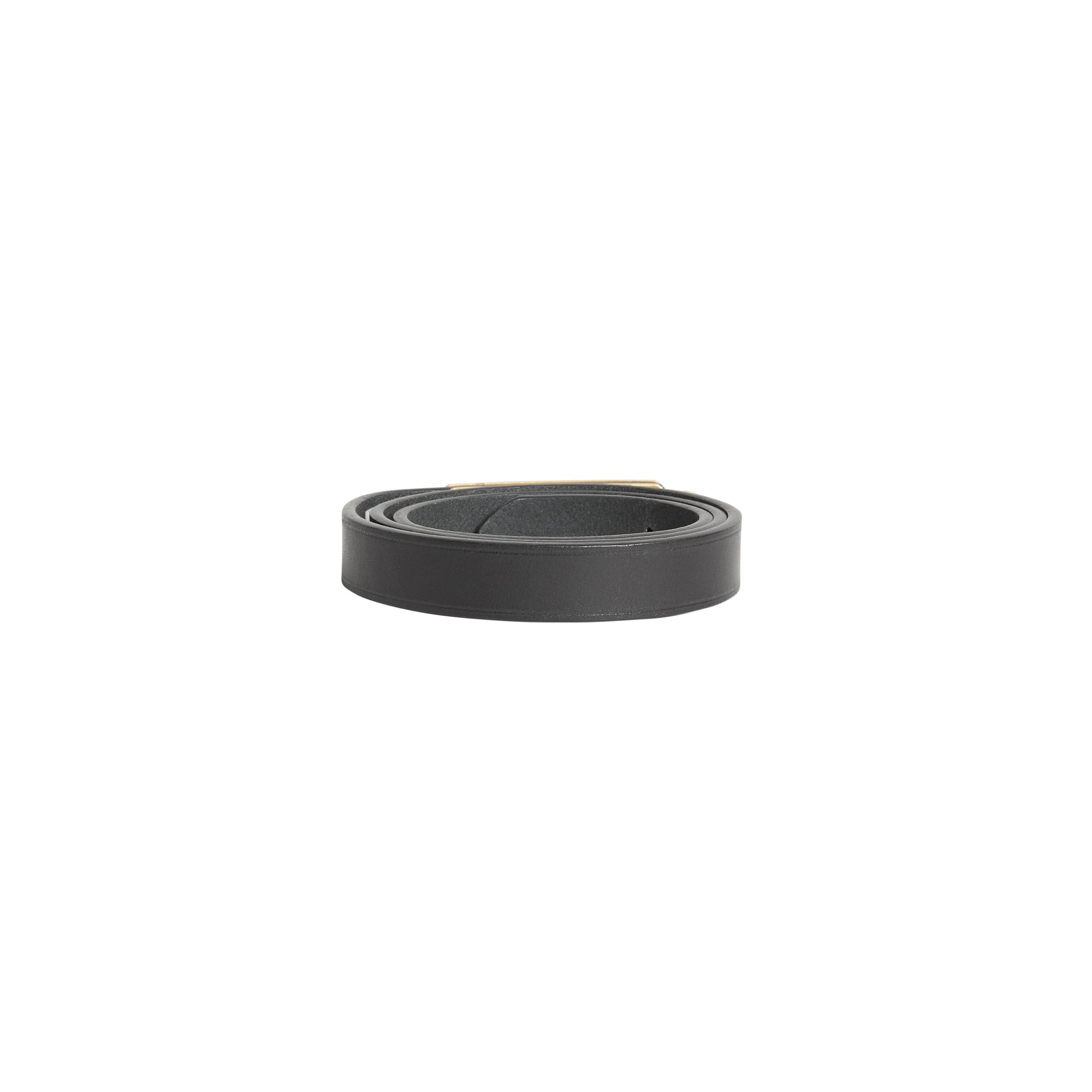 Ceinture en cuir à boucle plaque - Black