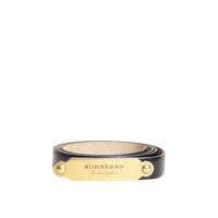 Ceinture en cuir de tannage végétal estampé - Black