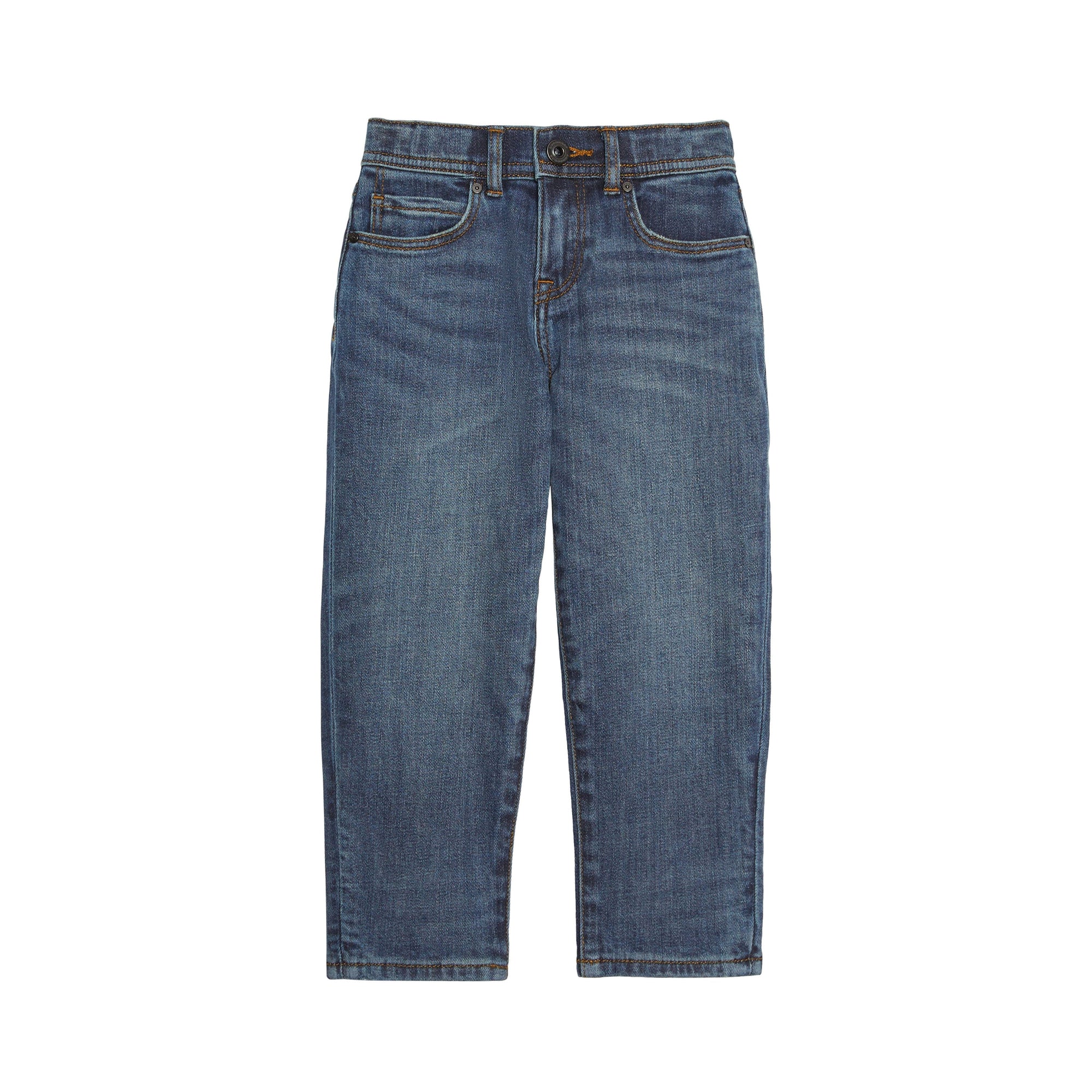 Jean décontracté en denim stretch - Mid Indigo