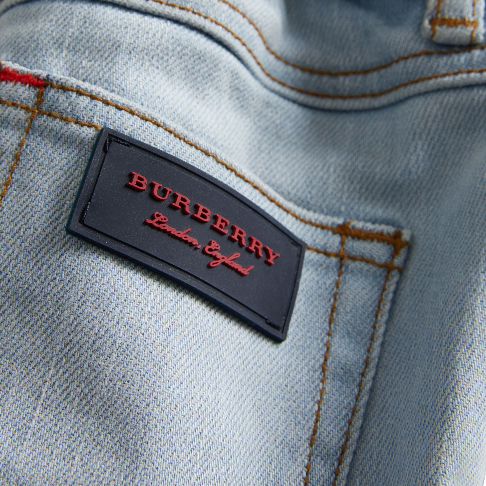 Jean stretch de coupe décontractée - Light Blue