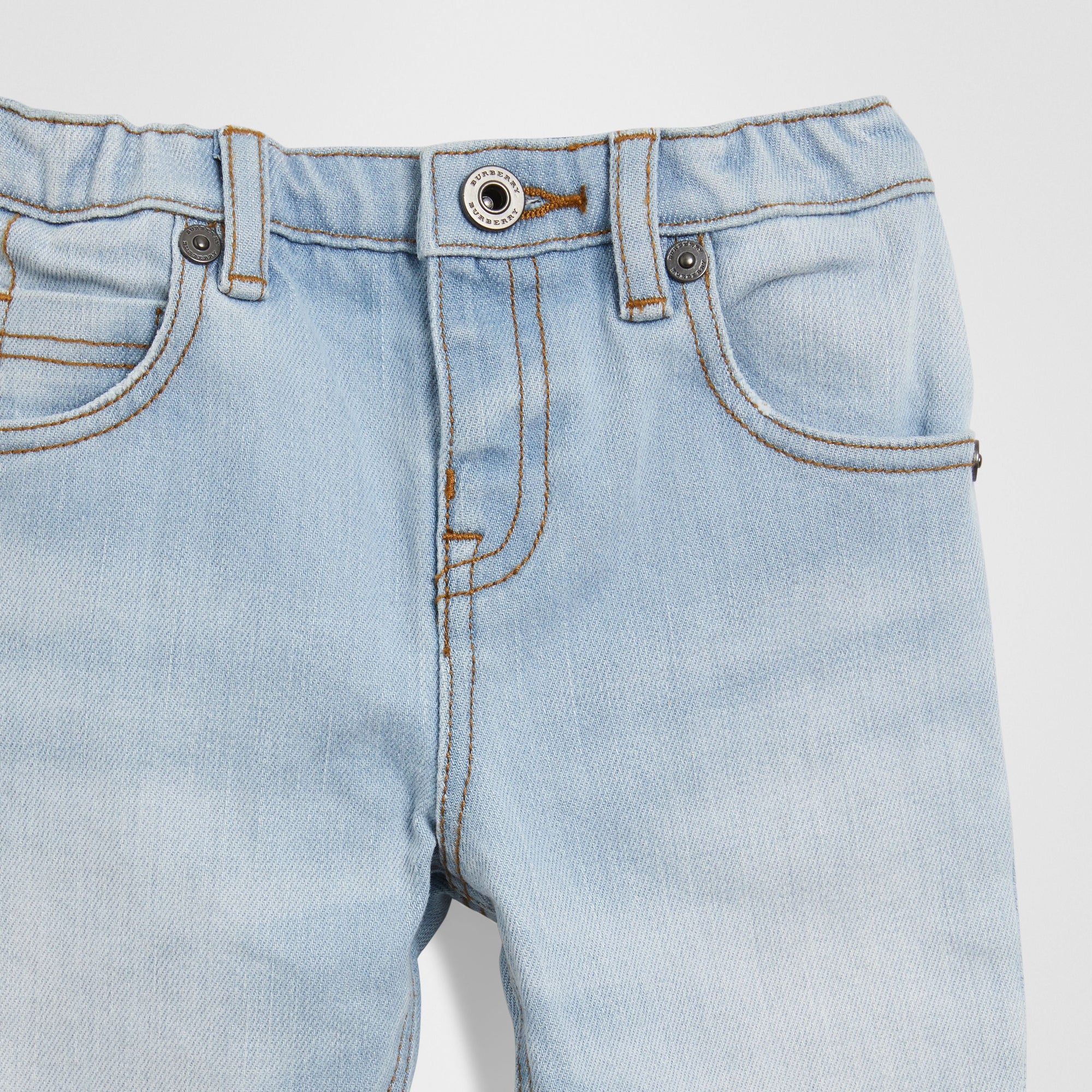 Jean stretch de coupe décontractée - Light Blue