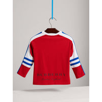 Top en coton à rayures graphiques - Parade Red