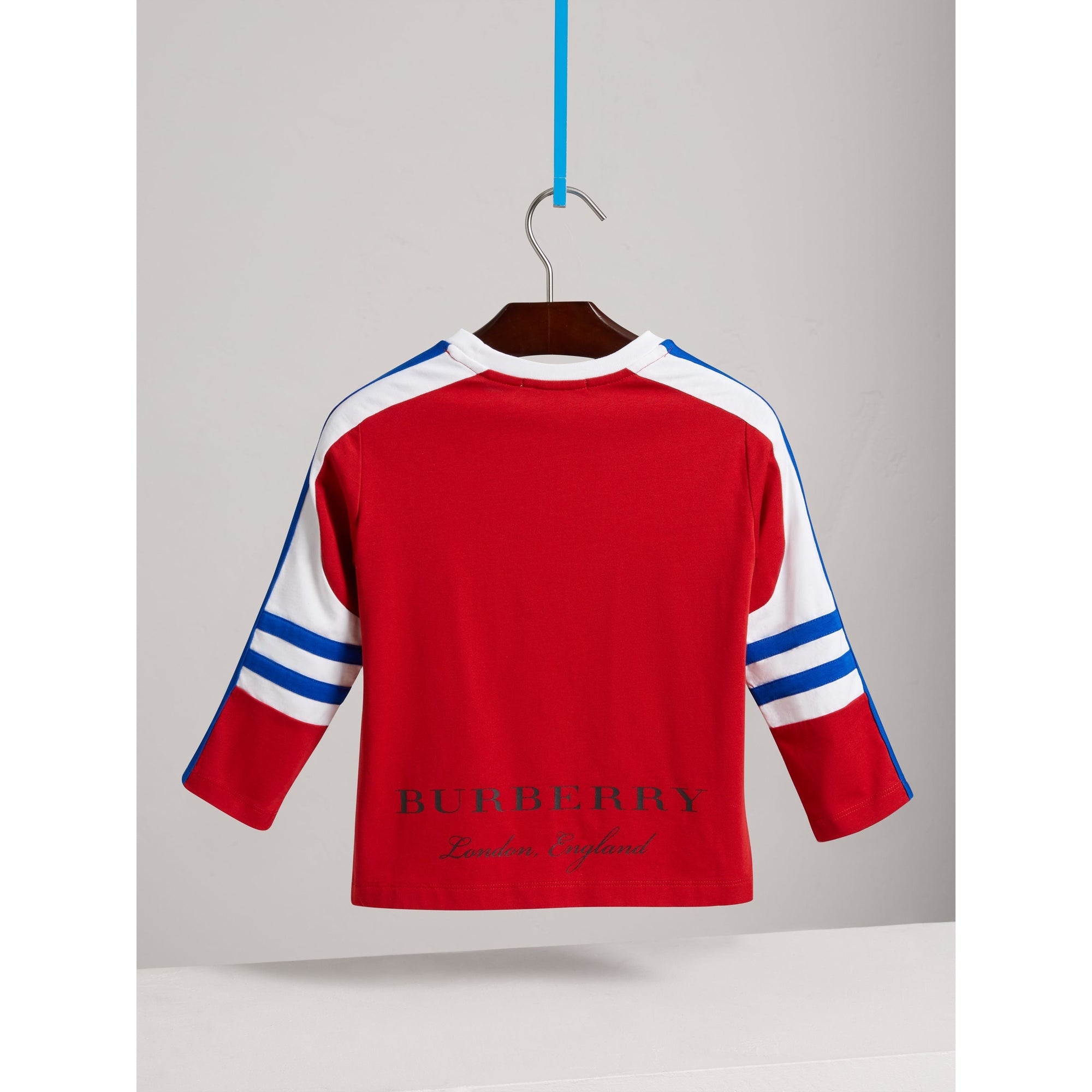 Top en coton à rayures graphiques - Parade Red