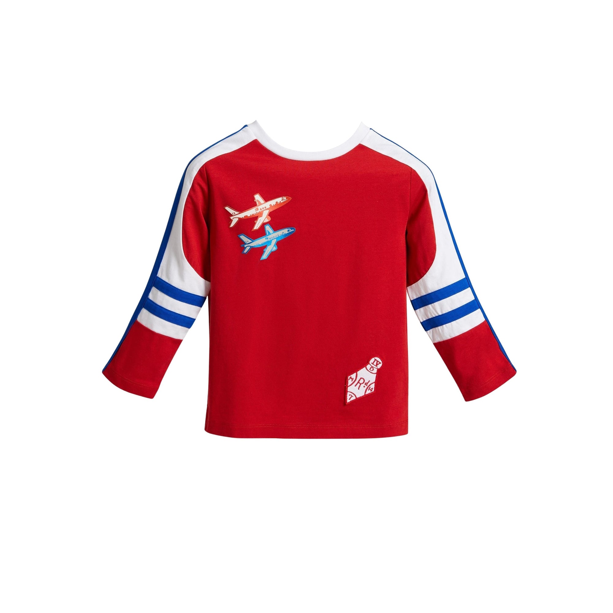 Top en coton à rayures graphiques - Parade Red