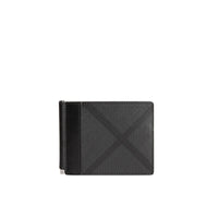 Portefeuille à motif London check - Charcoal & Black