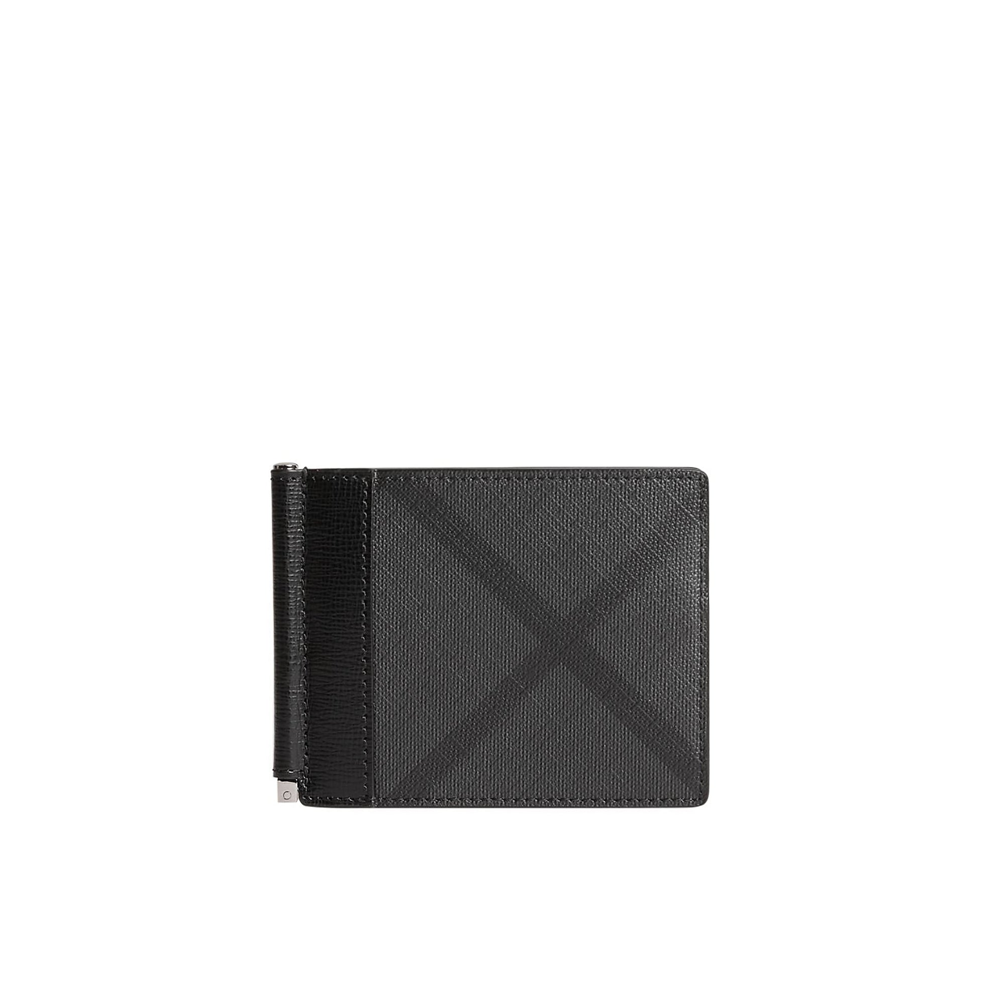 Portefeuille à motif London check - Charcoal & Black
