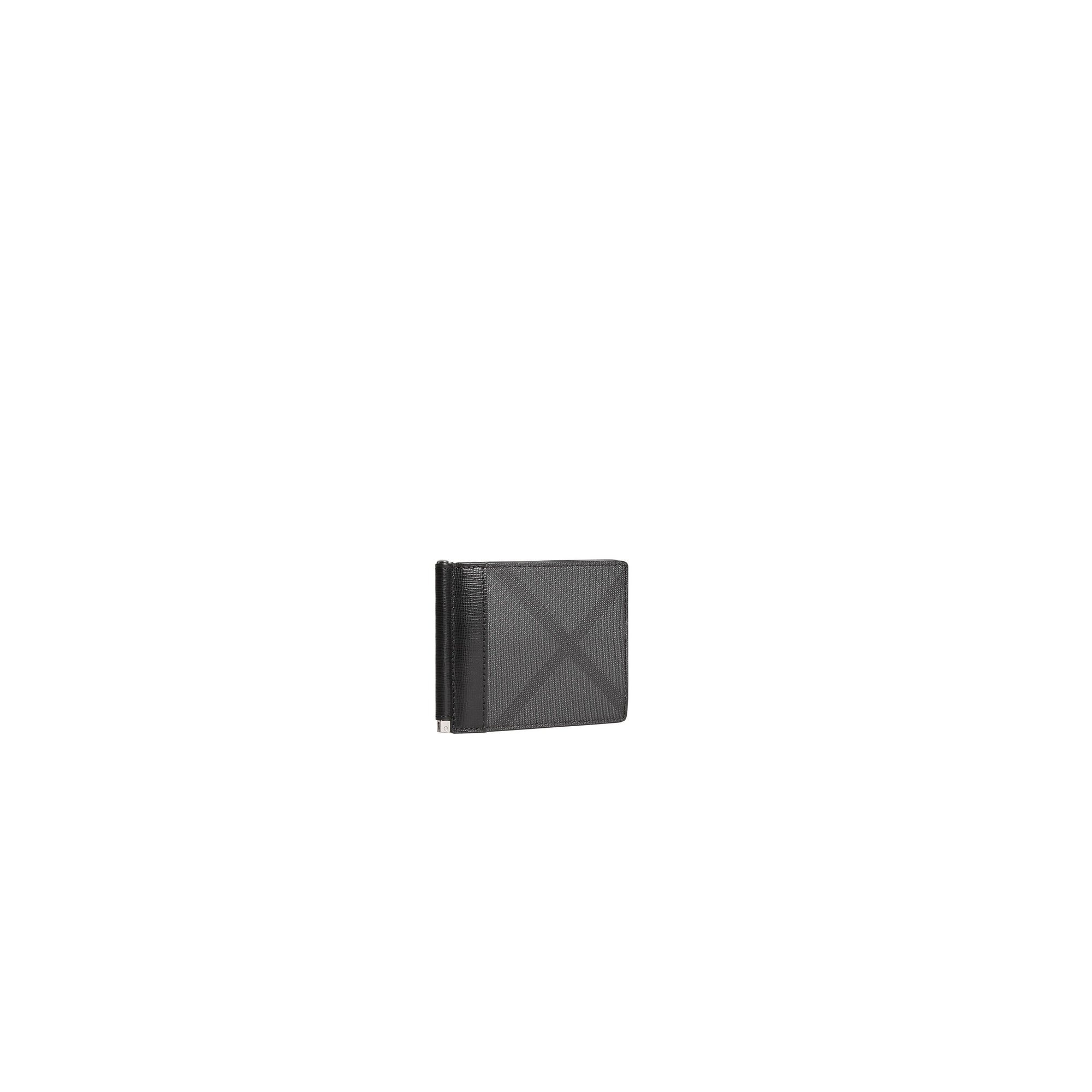 Portefeuille à motif London check - Charcoal & Black