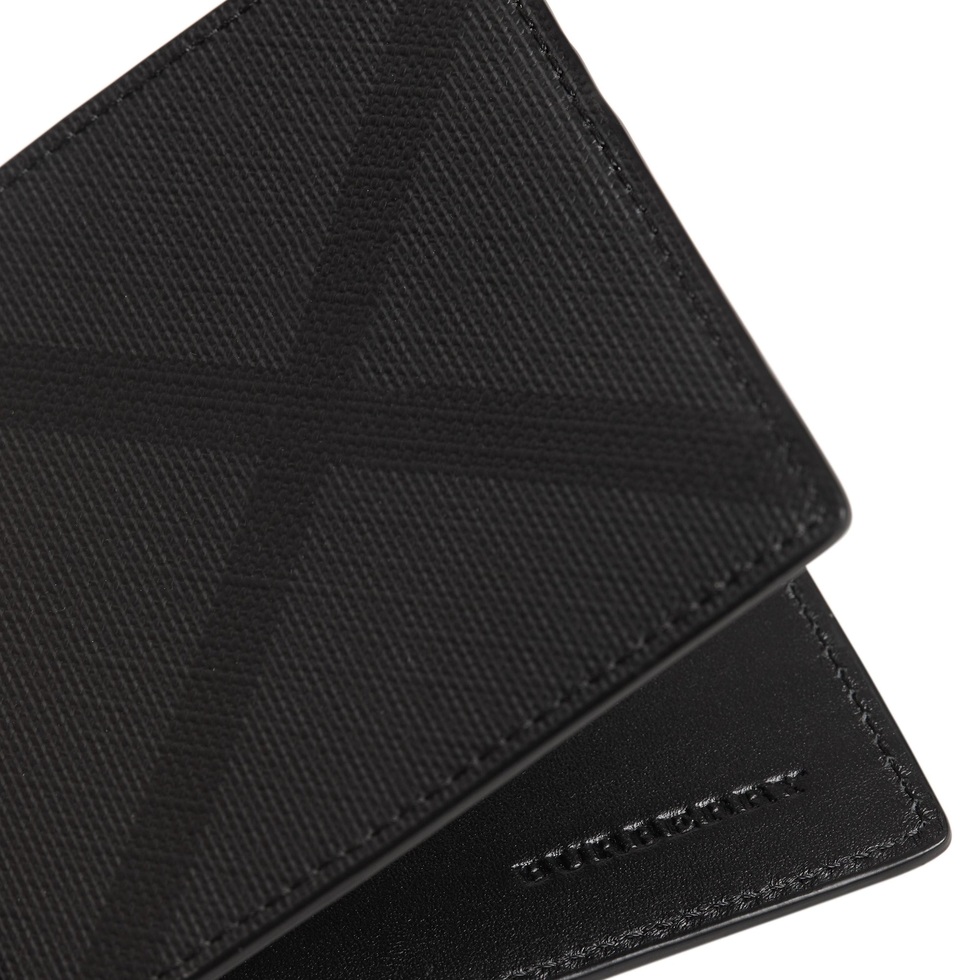 Portefeuille à motif London check - Charcoal & Black