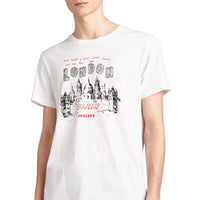 T-shirt en coton à imprimé Panorama londonien - White