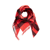Bandana Burberry en cachemire à motif Check - Orange Red