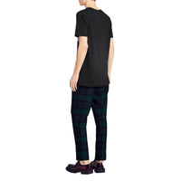 T-shirt en coton à imprimé Doodle - Black