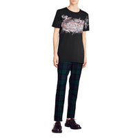 T-shirt en coton à imprimé Doodle - Black