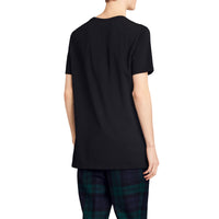 T-shirt en coton à imprimé Doodle - Black