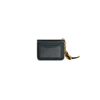 Étui porte-clés fantaisie pour pièce d'identité en cuir - Black & Multi
