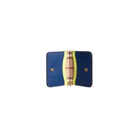 Étui porte-clés fantaisie pour pièce d'identité en cuir - Black & Multi