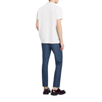 Polo en piqué de coton - White