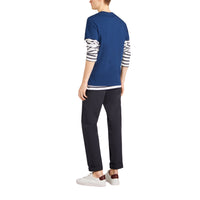 T-shirt à broderie cavalier - Bright Navy