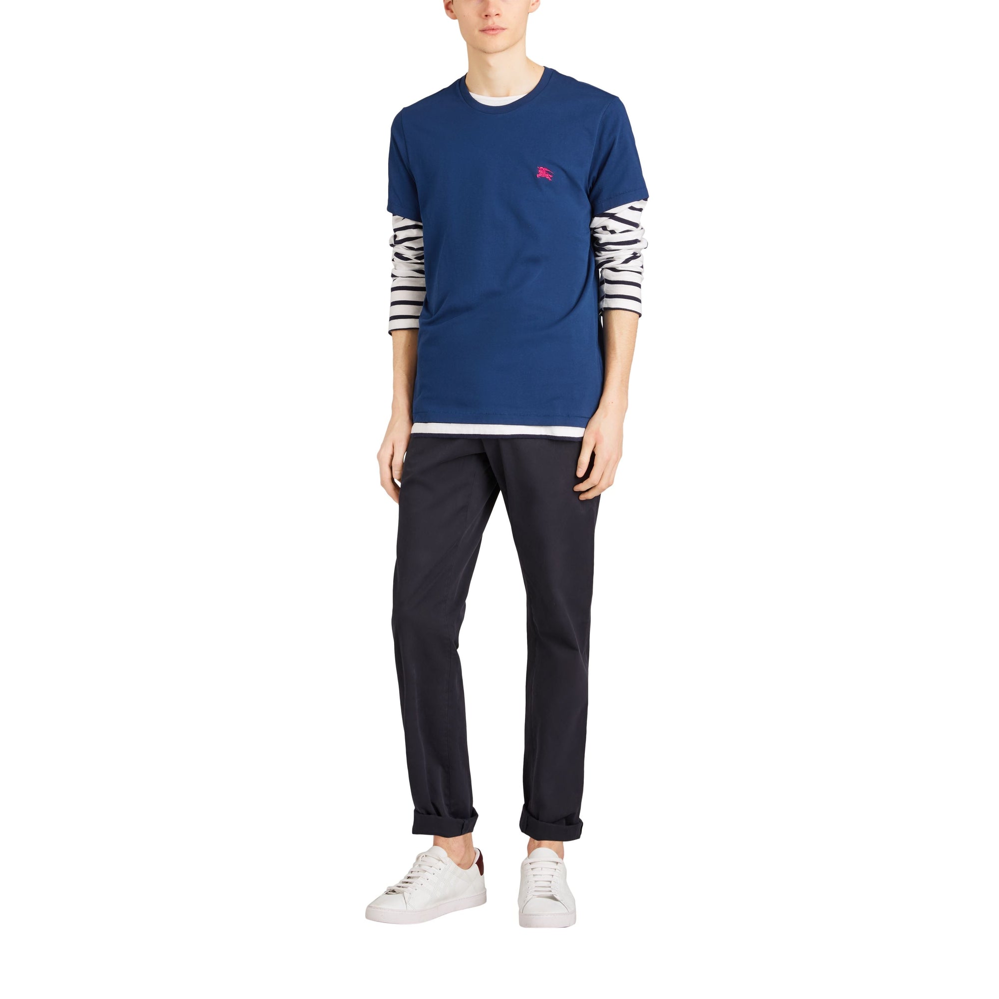 T-shirt à broderie cavalier - Bright Navy