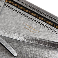 Sac à bandoulière en cuir métallisé - Silver