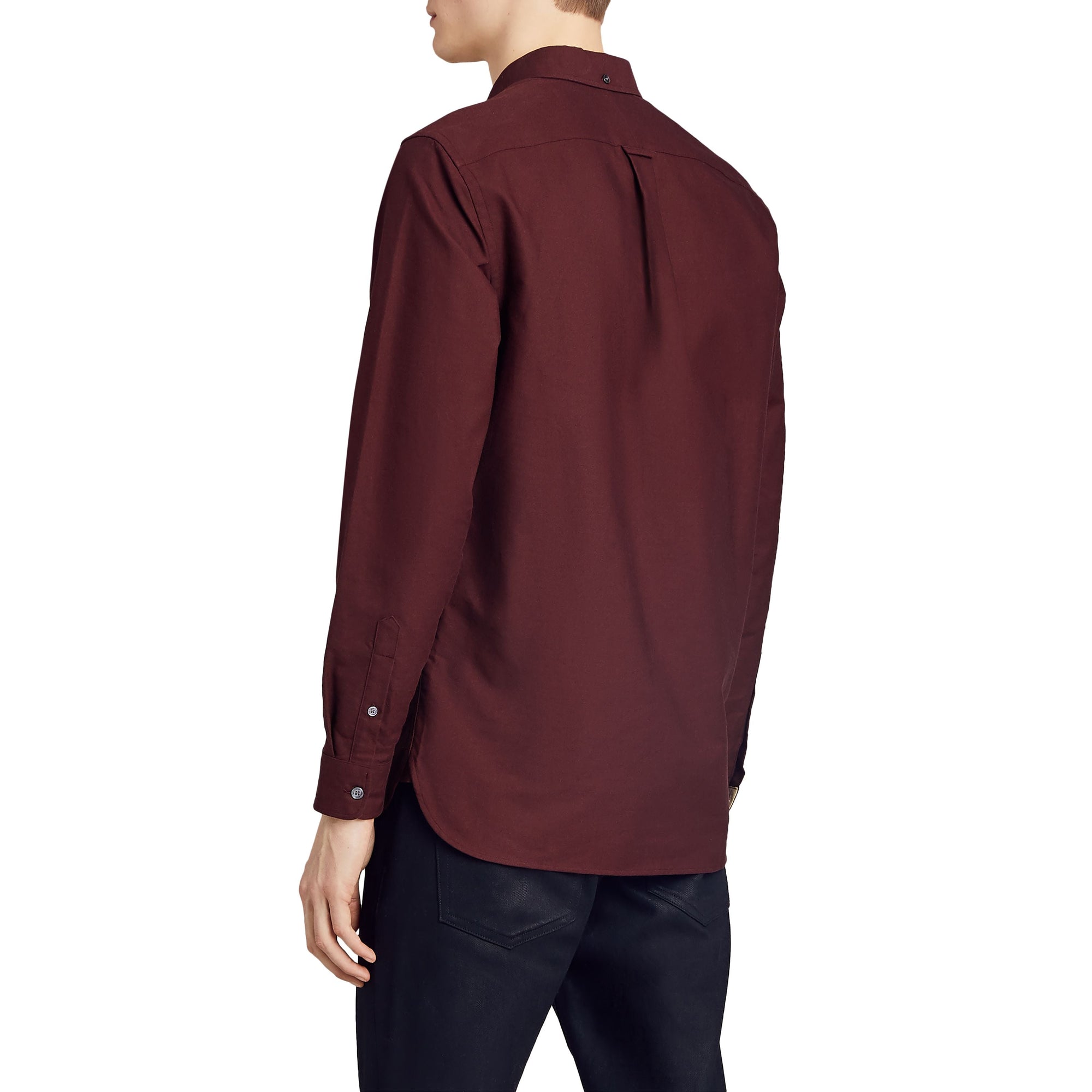 Chemise Oxford à motif check - Oxblood