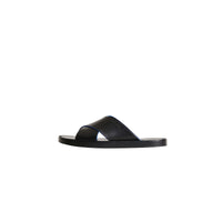 Sandales en cuir à détails contrastants - Black