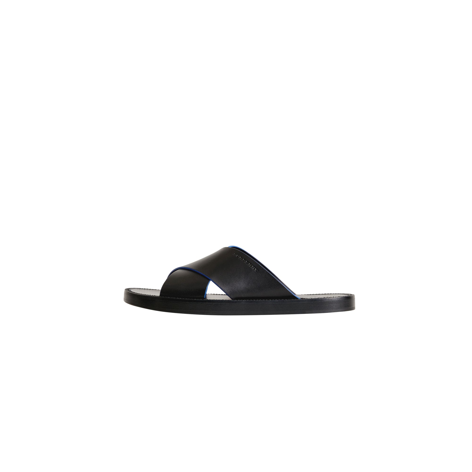 Sandales en cuir à détails contrastants - Black