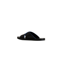 Sandales en cuir à détails contrastants - Black