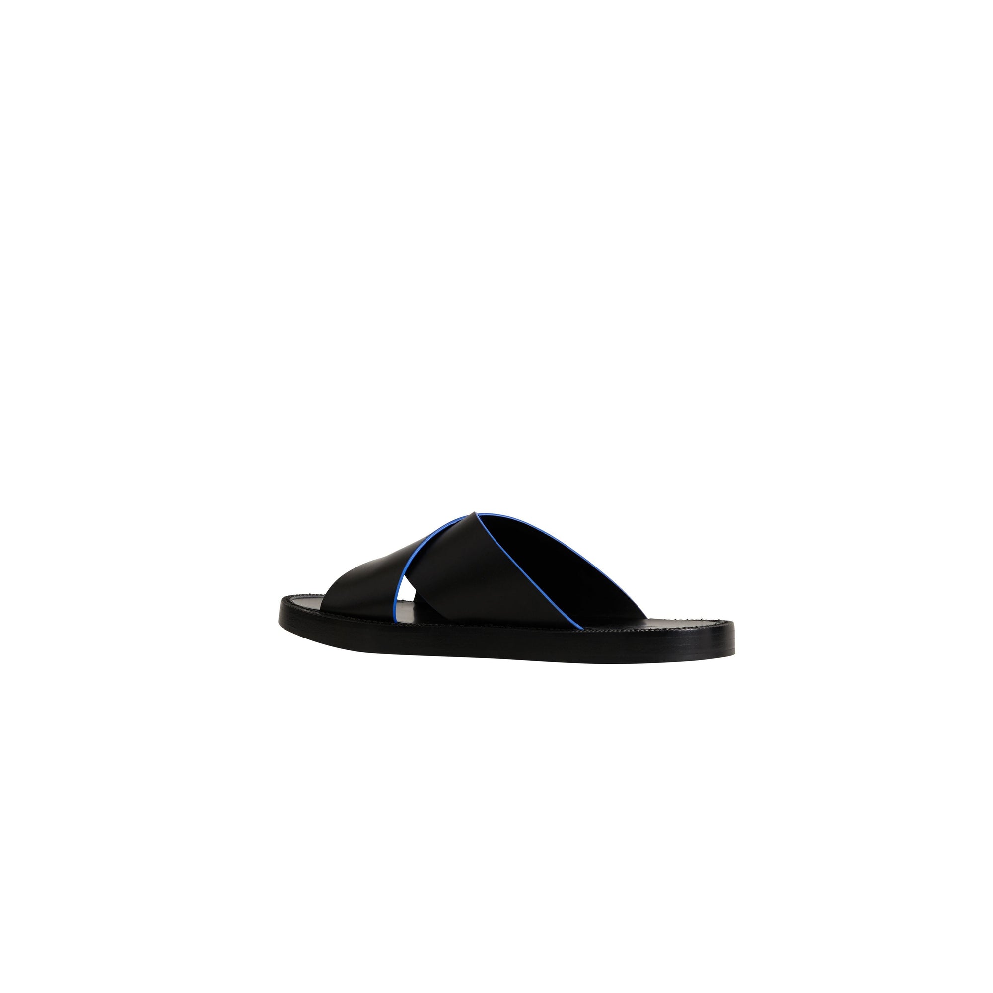 Sandales en cuir à détails contrastants - Black