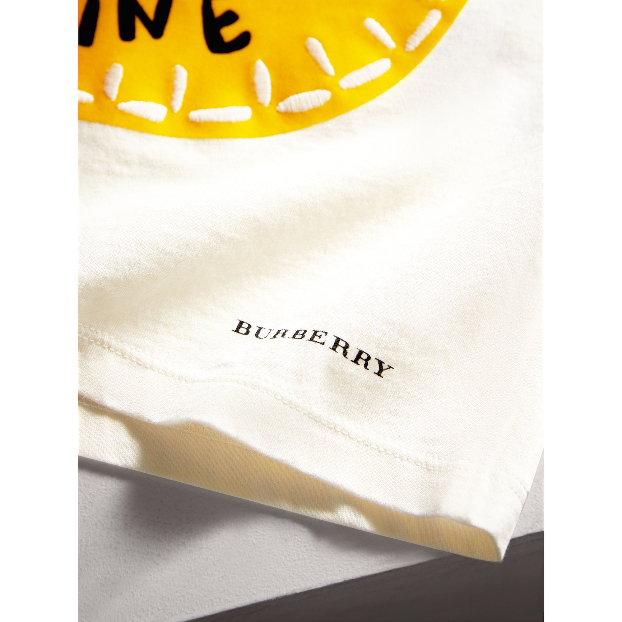 T-shirt en coton à motif Icônes londoniennes - Natural White