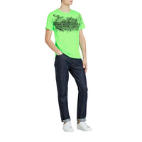 T-shirt en coton à imprimé Doodle - Bright Apple Green